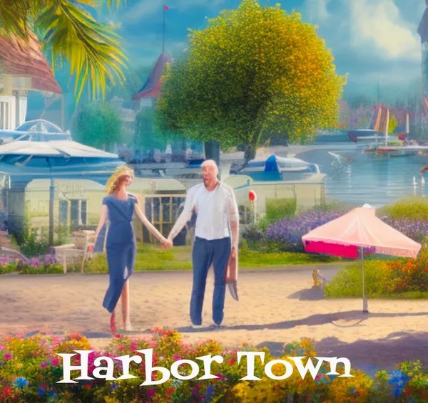 Cover art for Harbour Town by The Blue Guitar